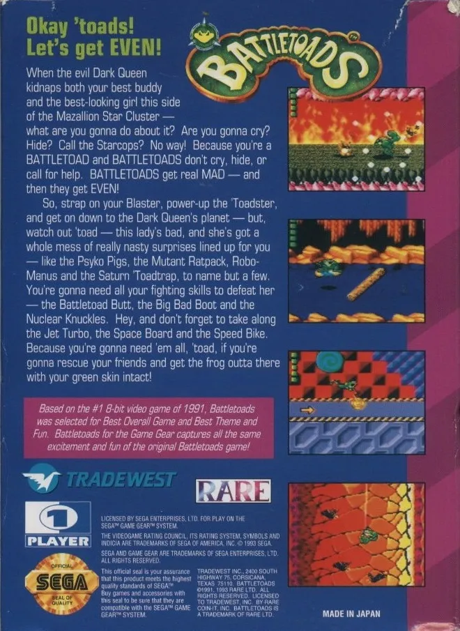 Battletoads box back