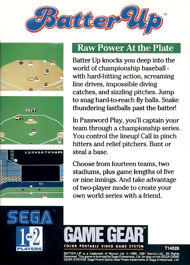 Batter Up box back