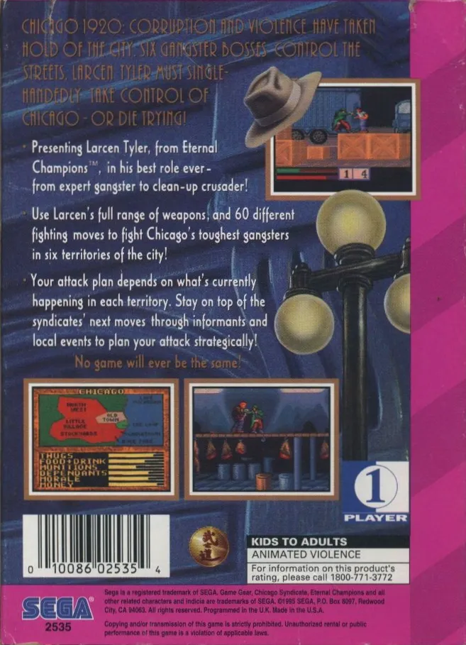 Chicago Syndicate box back