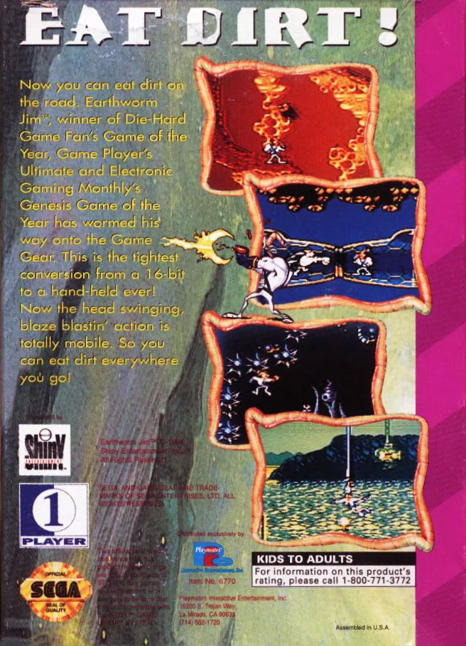 Earthworm Jim box back