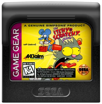 The Itchy & Scratchy Game cart