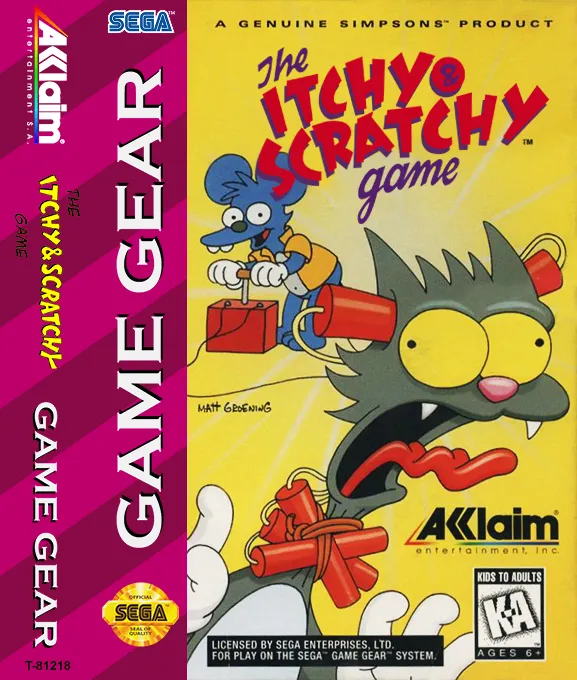 The Itchy & Scratchy Game box art