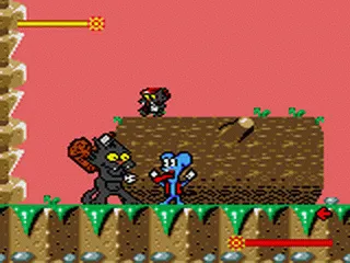 Backdrop artwork for The Itchy & Scratchy Game
