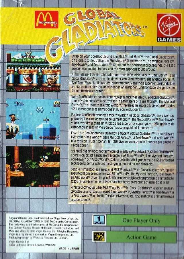 Global Gladiators box back