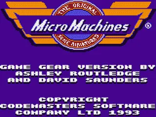 Micro Machines screenshot