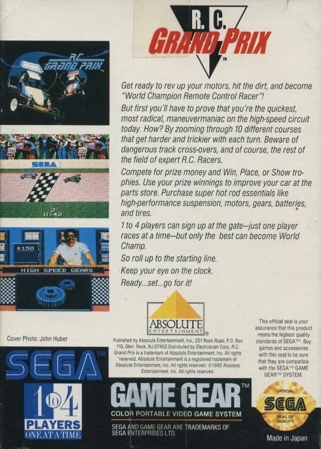 R.C. Grand Prix box back