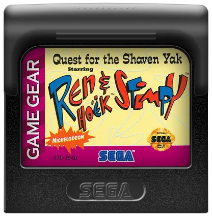 Quest for the Shaven Yak starring Ren Hoek & Stimpy cart