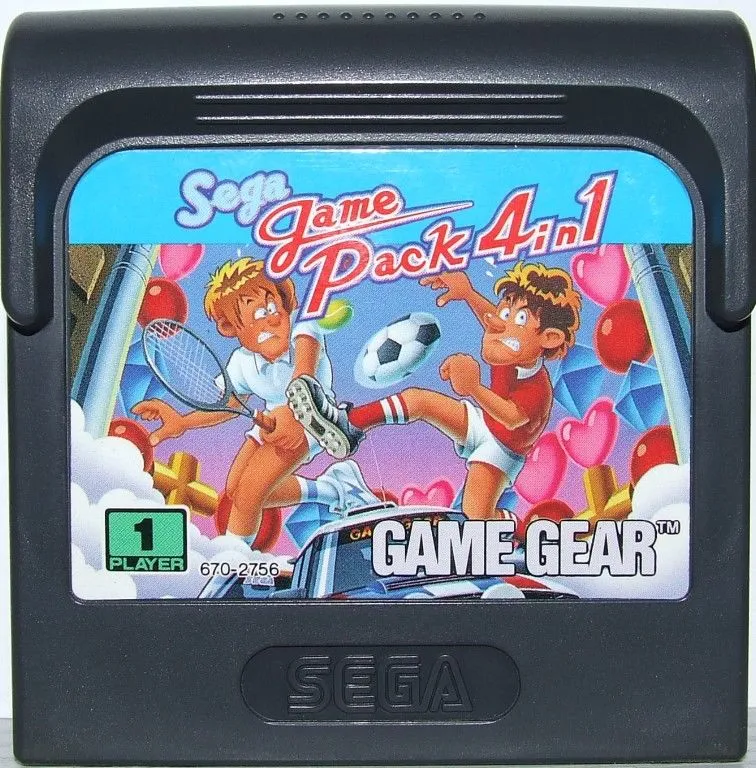 Sega Game Pack 4 in 1 cart