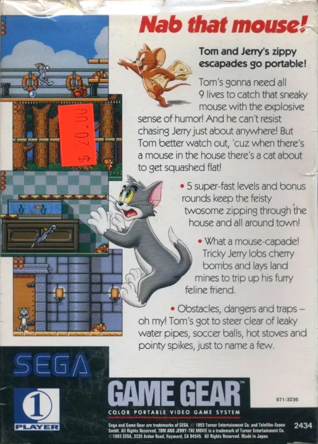 Tom and Jerry: The Movie box back