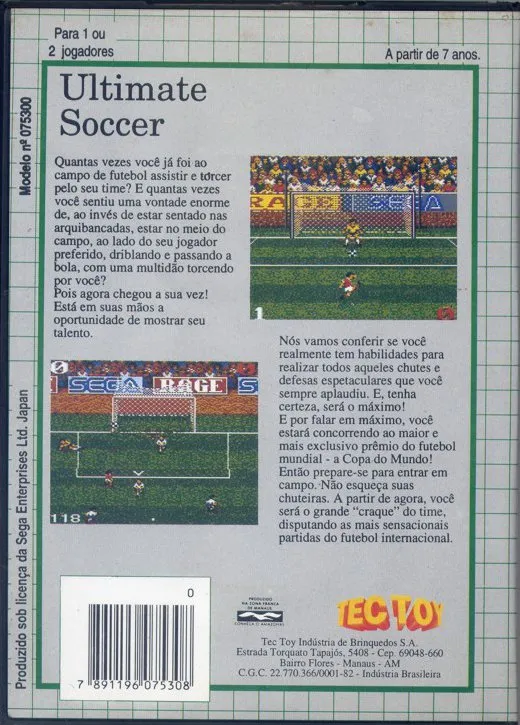 Ultimate Soccer box back