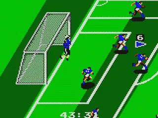 Backdrop artwork for Tengen World Cup Soccer