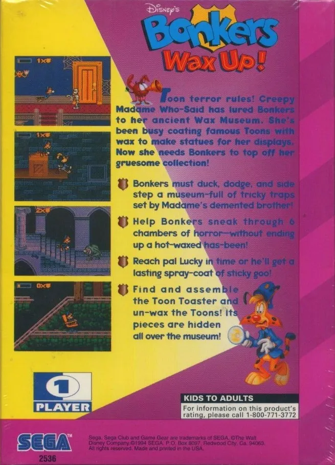 Bonkers: Wax Up! box back