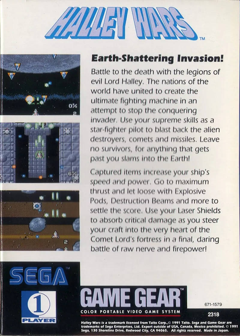 Halley Wars box back