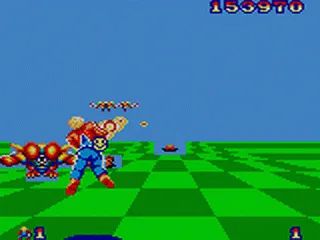 Backdrop artwork for Space Harrier