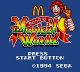 Donald no Magical World title screen