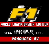 F1 - World Championship Edition title screen
