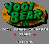 Yogi Bear in Yogi Bear's Goldrush title screen
