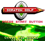 Scratch Golf title screen