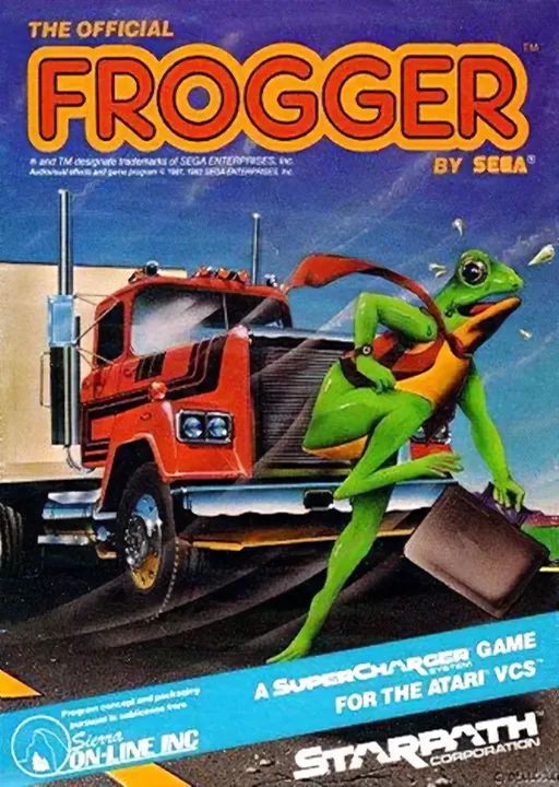 Backdrop artwork for Frogger