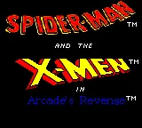 Spider-Man - X-Men - Arcade's Revenge title screen