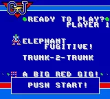 CJ Elephant Fugitive title screen