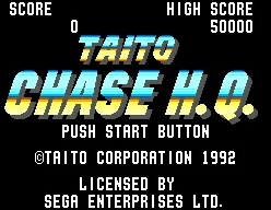 Chase H.Q. title screen