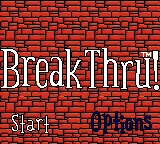 BreakThru! title screen