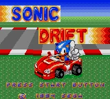 Sonic Drift title screen