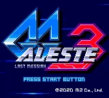 GG Aleste 3 (Japan) (En) (Aleste Collection) title screen