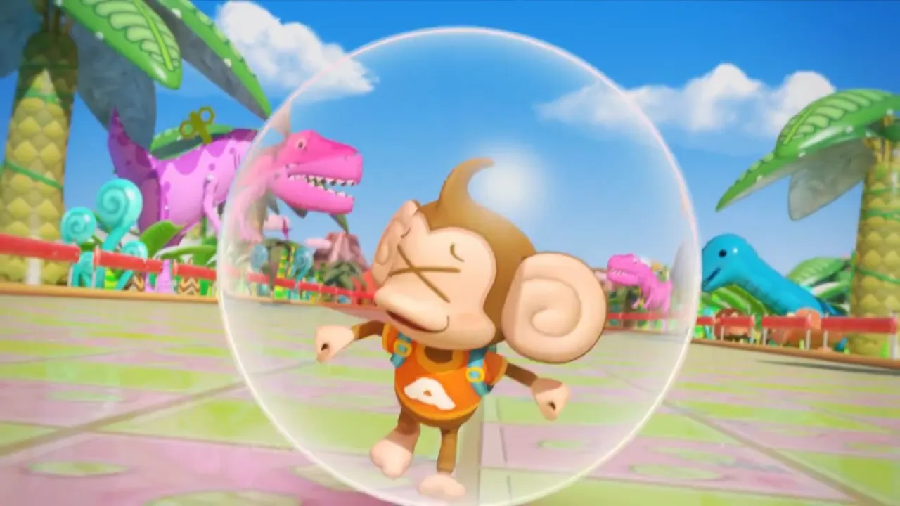 Backdrop artwork for Super Monkey Ball 2