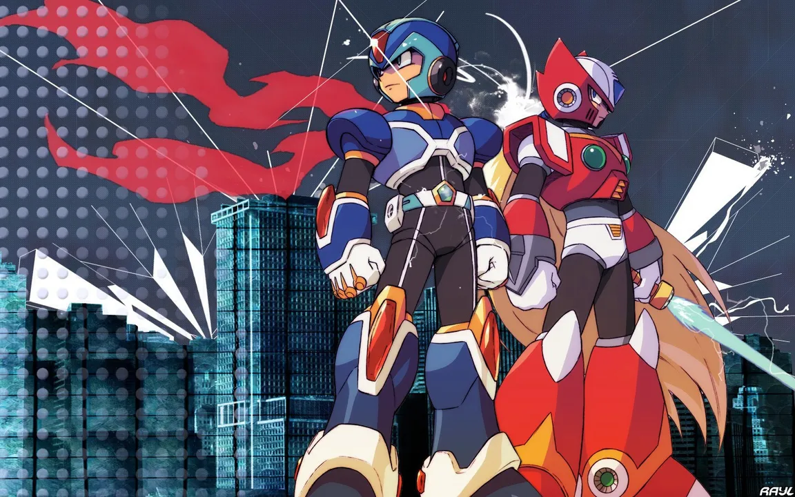 Backdrop artwork for Mega Man X: Command Mission