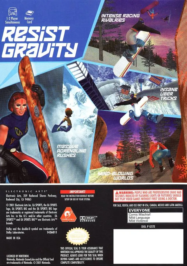 SSX Tricky box back