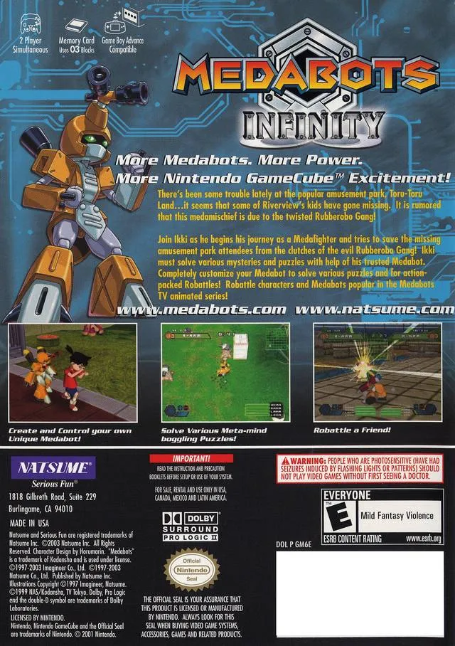 Medabots: Infinity box back