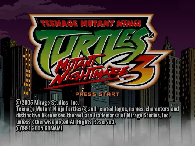 Teenage Mutant Ninja Turtles 3: Mutant Nightmare screenshot
