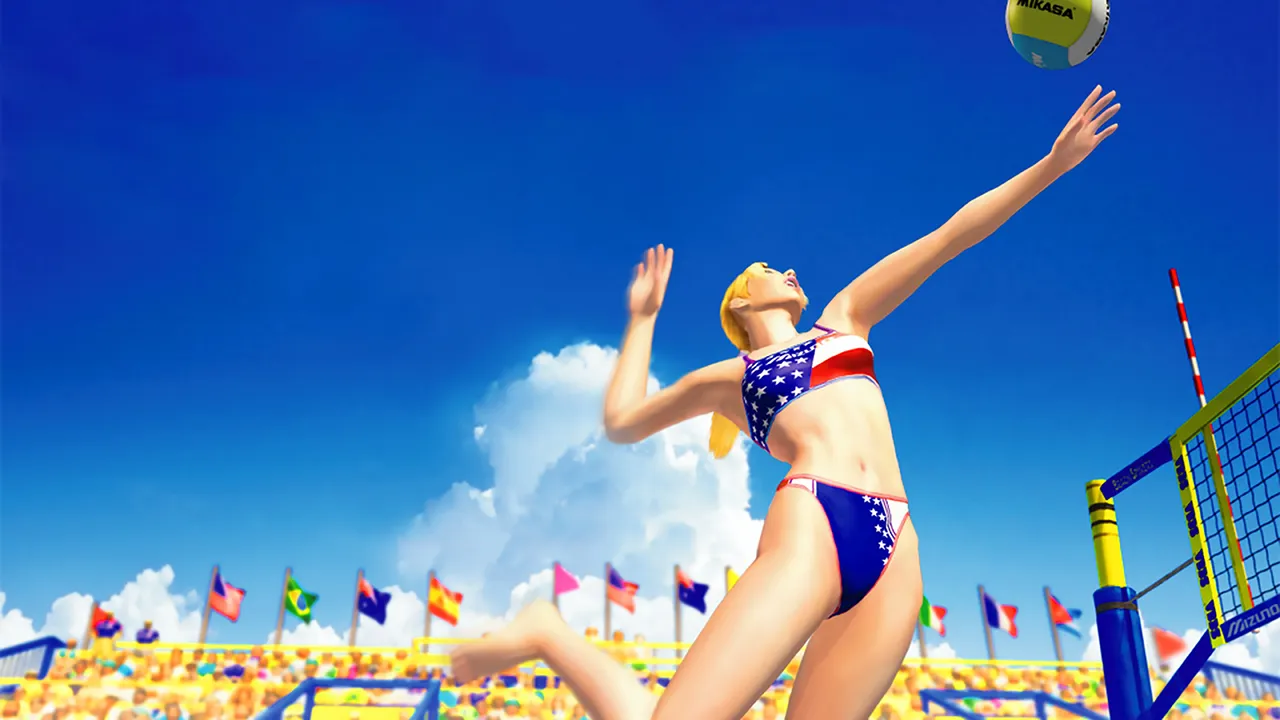 Backdrop artwork for Beach Spikers: Virtua Beach Volleyball