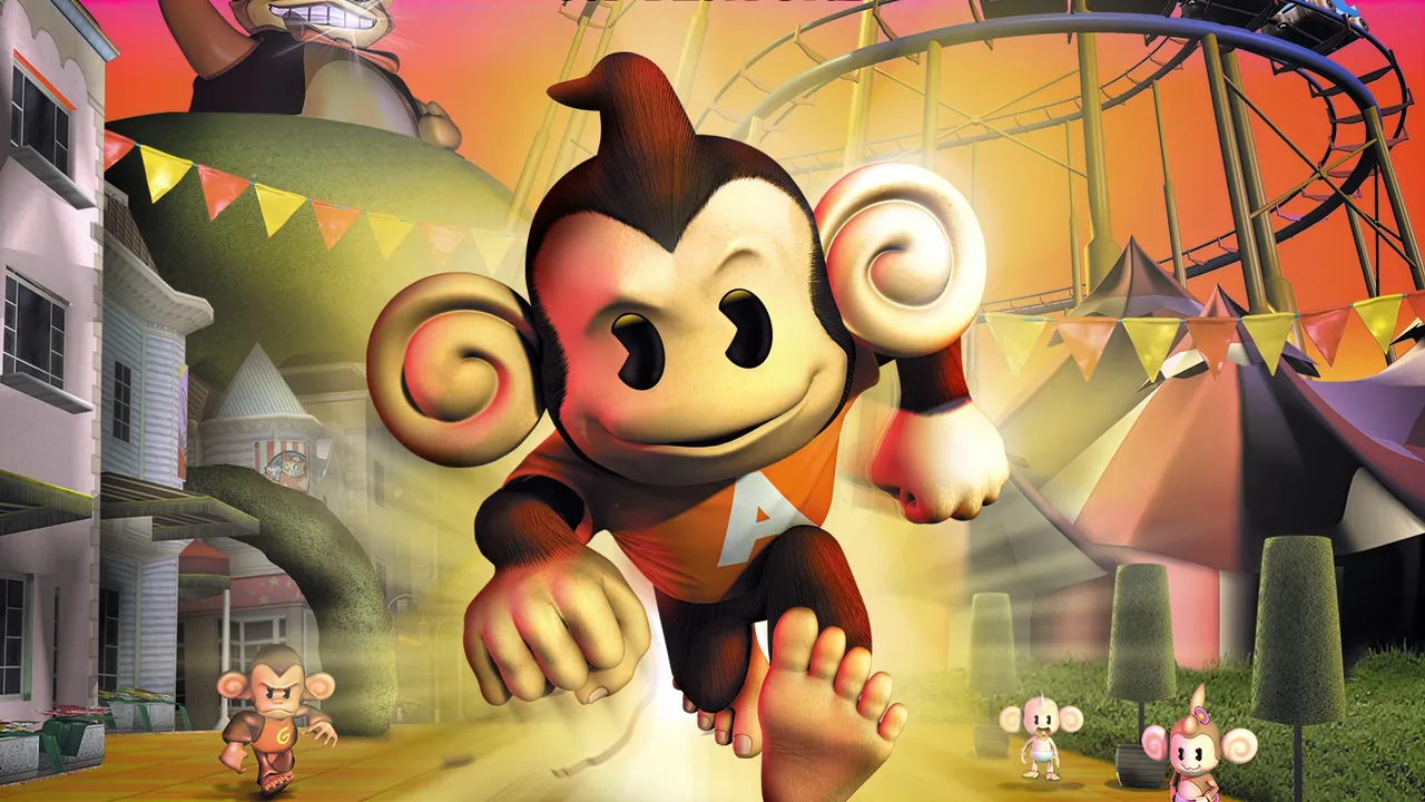 Backdrop artwork for Super Monkey Ball Adventure