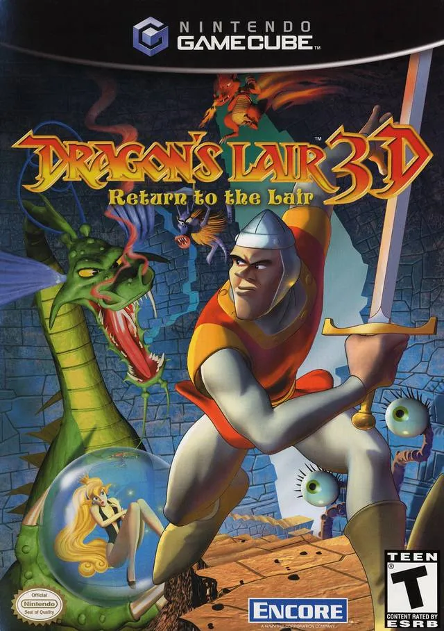 Dragon's Lair 3D: Return To The Lair cover art for Nintendo GameCube