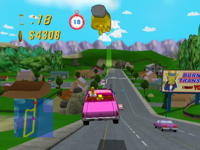 The Simpsons: Road Rage screenshot