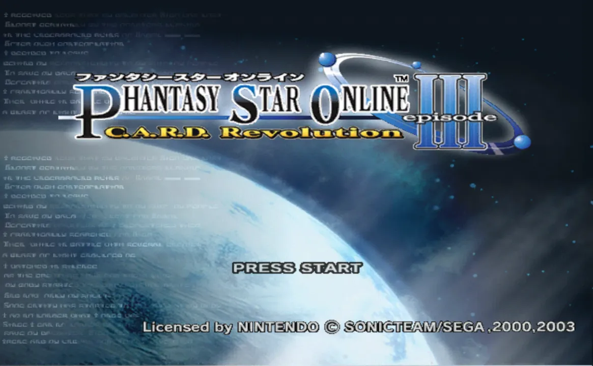 Backdrop artwork for Phantasy Star Online Episode III: C.A.R.D. Revolution