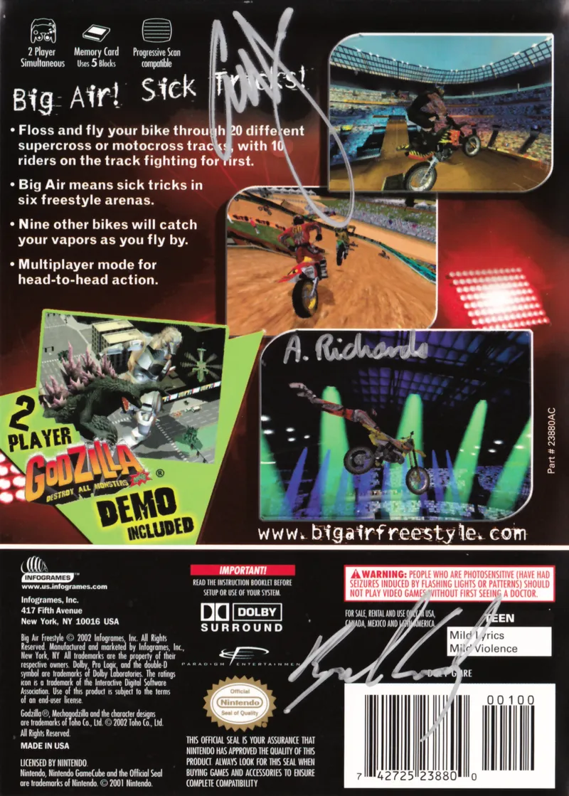 Big Air Freestyle box back