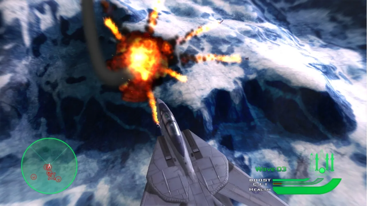 Backdrop artwork for Top Gun: Combat Zones