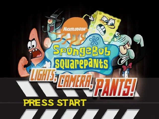 Backdrop artwork for SpongeBob SquarePants: Lights, Camera, Pants!