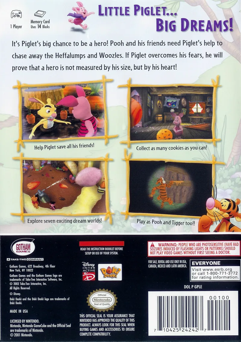 Piglet's BIG Game box back