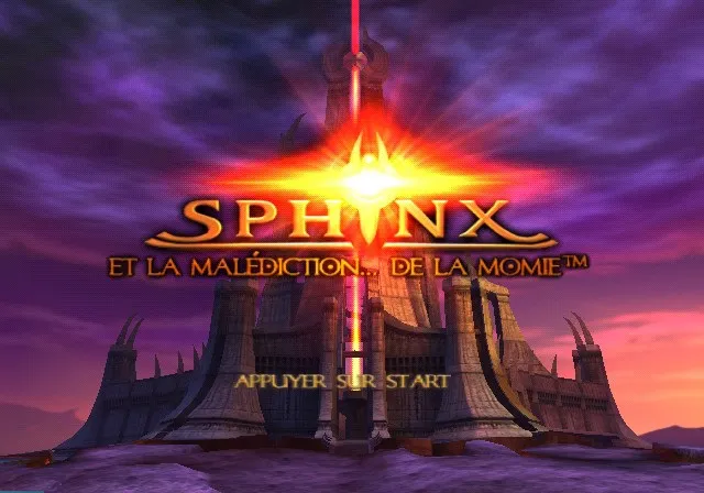Backdrop artwork for Sphinx and the Cursed Mummy