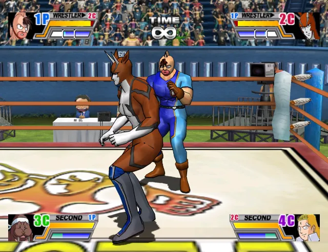 Backdrop artwork for Ultimate Muscle: Legends vs New Generation