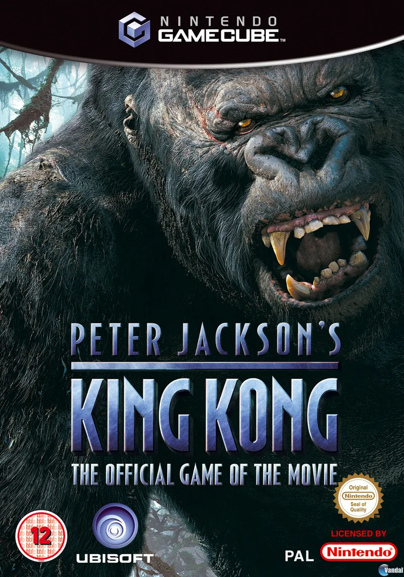 Peter Jackson's King Kong: The Official Game of the Movie cover art for Nintendo GameCube