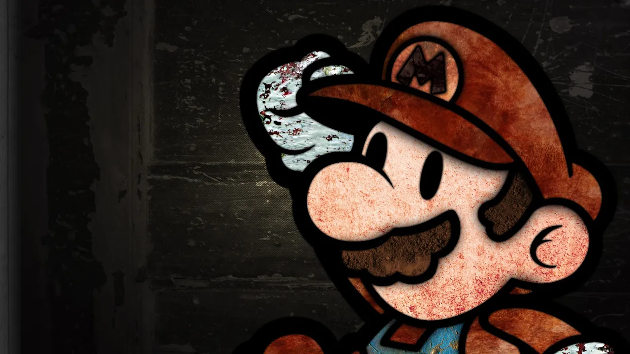Backdrop artwork for Paper Mario: The Thousand-Year Door