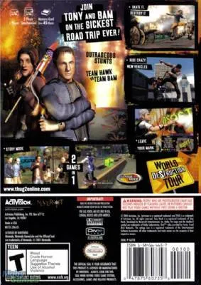 Tony Hawk's Underground 2 box back
