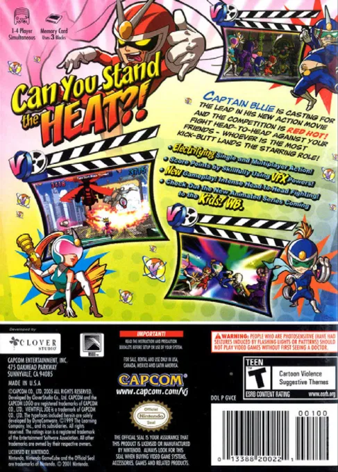 Viewtiful Joe: Red Hot Rumble box back