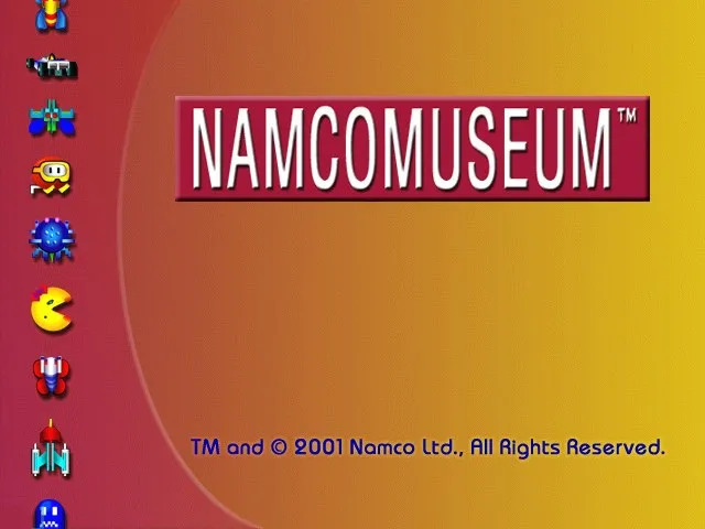Backdrop artwork for Namco Museum